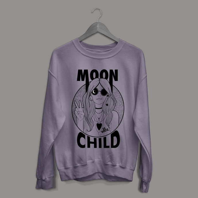 Moon Child Illustrated Sweatshirt | 13Voltz