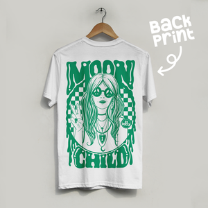 Moon Child Back Print Tshirt
